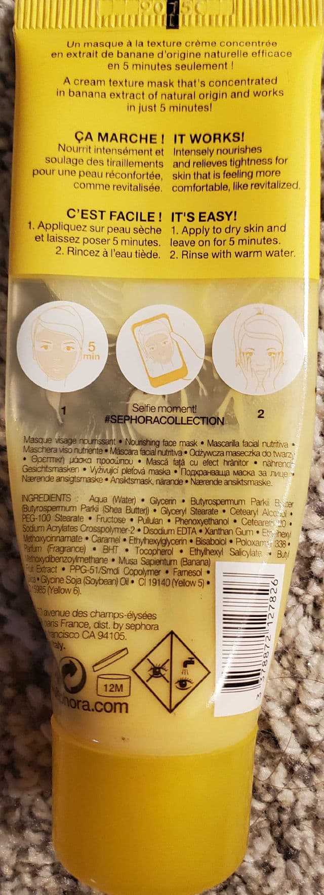 Sephora Collection Instant Masks Banana Cream review photo by OreLu