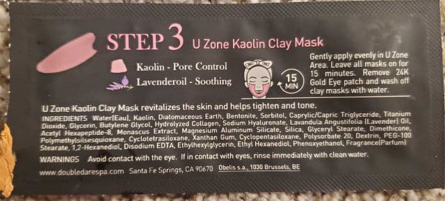 Double Dare OMG! Zone System Beauty Mask Kit - U Zone Kaolin Clay Mask review photo by OreLu