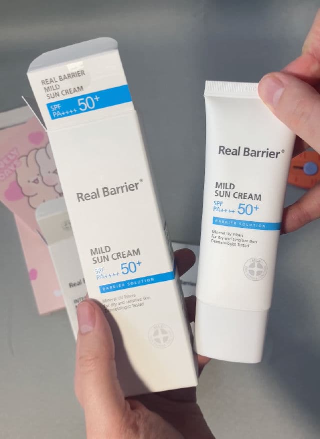 Real Barrier Mild Sun Cream SPF50+ PA++++ review photo by Malcha