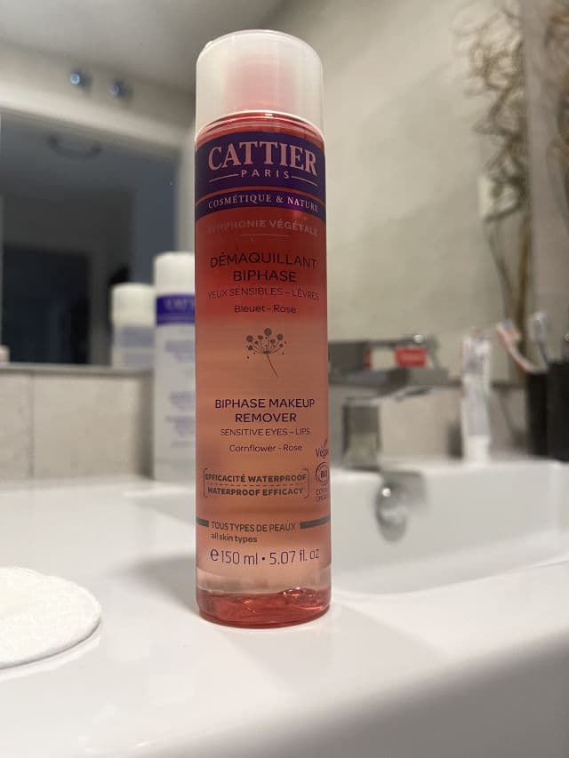 Cattier Biphase Makeup Remover review photo by GossipEve