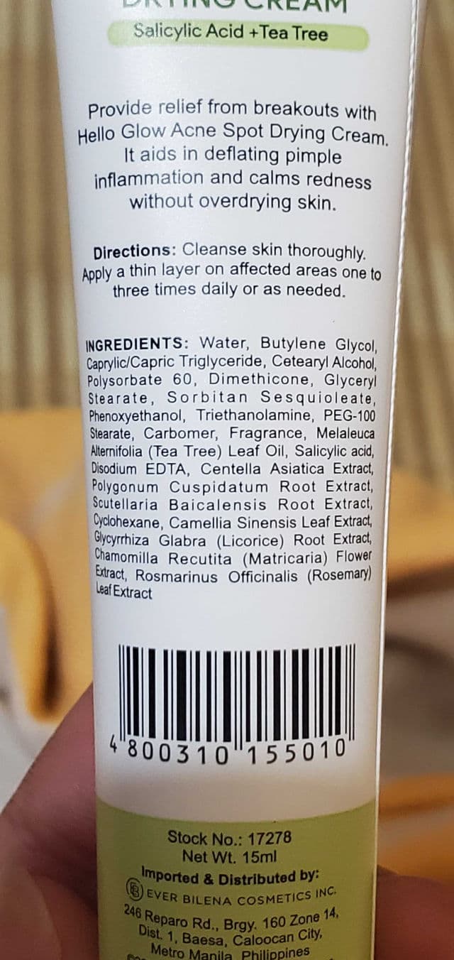 Pore Acne Spot Drying Cream product review