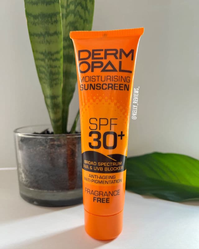 Dermopal Sunscreen SPF30 review photo by Kelly Reviews
