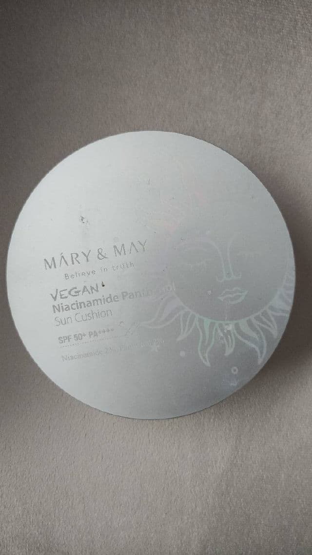 Mary&May Vegan Niacinamide Panthenol Sun Cushion SPF50+ PA++++ review photo by ciarabeautydiary