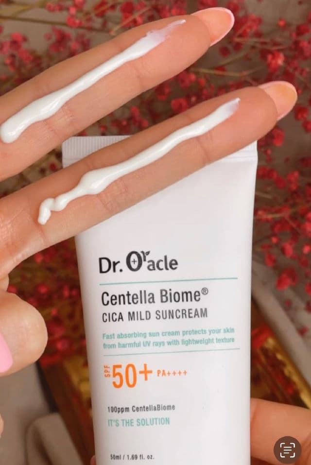 DR. ORACLE Centella Biome Cica Mild Suncream SPF 50+ PA++++ review photo by Iriatopsecret