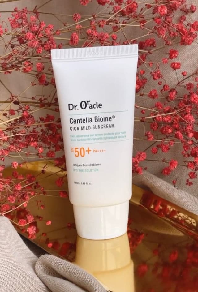 DR. ORACLE Centella Biome Cica Mild Suncream SPF 50+ PA++++ review photo by Iriatopsecret
