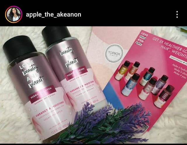 Love Beauty and Planet Vegan Collagen + Complex Vibrancy & Moisture Conditioner with Murumuru Butter & Rose review photo by appletheakeanon