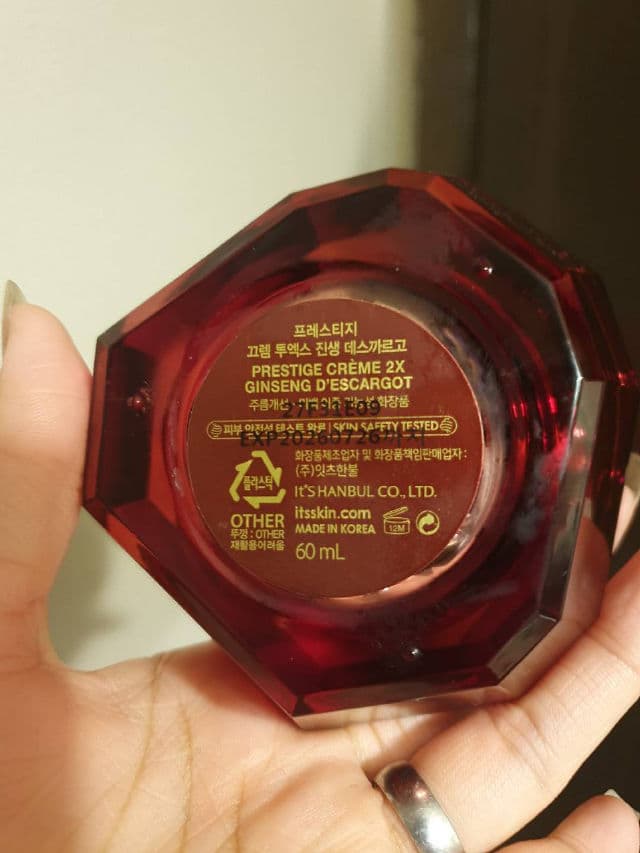 IT'S SKIN Prestige Cream Ginseng D’escargot review photo by appletheakeanon