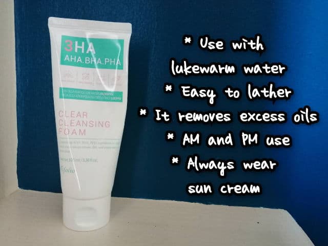 ESFOLIO 3HA Clear Cleansing Foam review photo by ViviLK