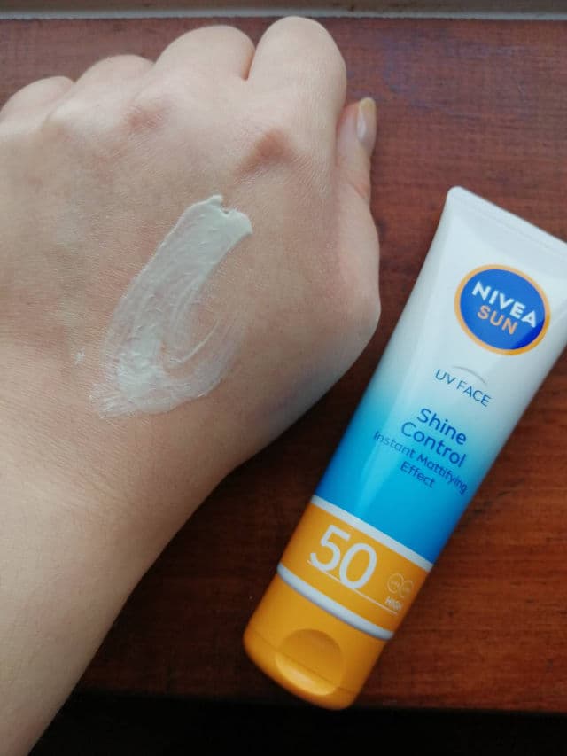 Nivea UV Face Shine Control Mattifying Effect SPF 50 review photo by ViviLK