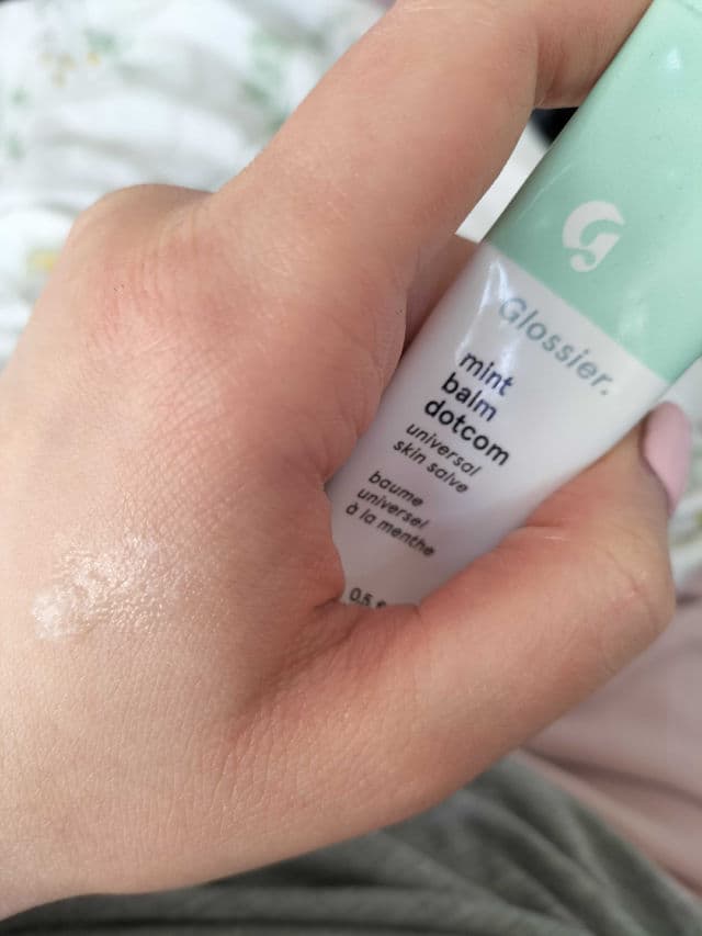 Glossier Mint Balm Dotcom review photo by kisvirag