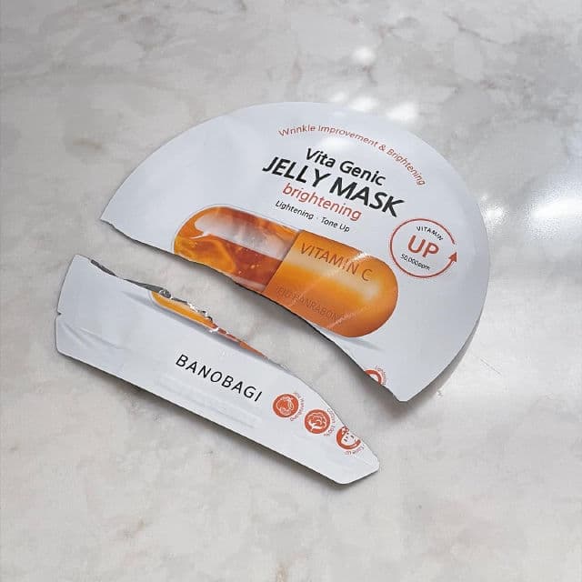 BANOBAGI Vita Genic Brightening Jelly Mask review photo by LaurelMailCall