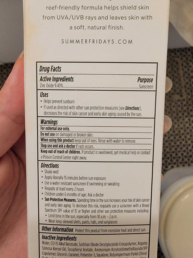 Summer Fridays ShadeDrops Broad Spectrum SPF 30 Mineral Milk Sunscreen review photo by shely