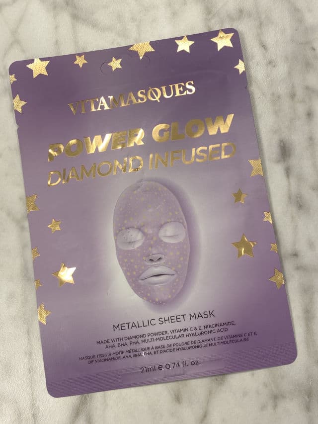 Vitamasques Power Glow Diamond Infused Metallic Face Sheet Mask review photo by DanielleSkin27