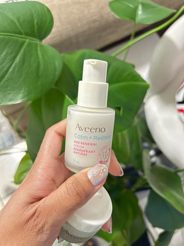 Aveeno Calm + Restore Age Renewal Serum review photo by Rghvi