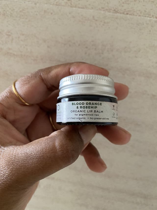 Juicy Chemistry Blood Orange & Rosehip Lip Balm review photo by duskydrug