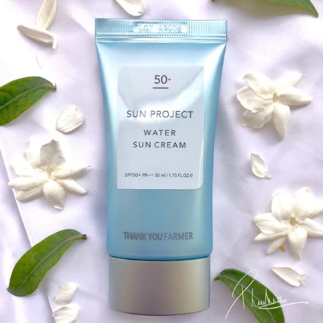 THANK YOU FARMER Sun Project Water Sun Cream SPF50+ PA+++ review photo by jinyuru