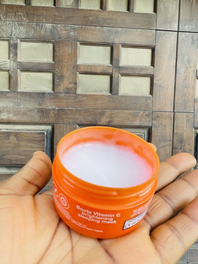 Boots Vitamin C Brightening Sleeping Mask review photo by BabybanksBrown