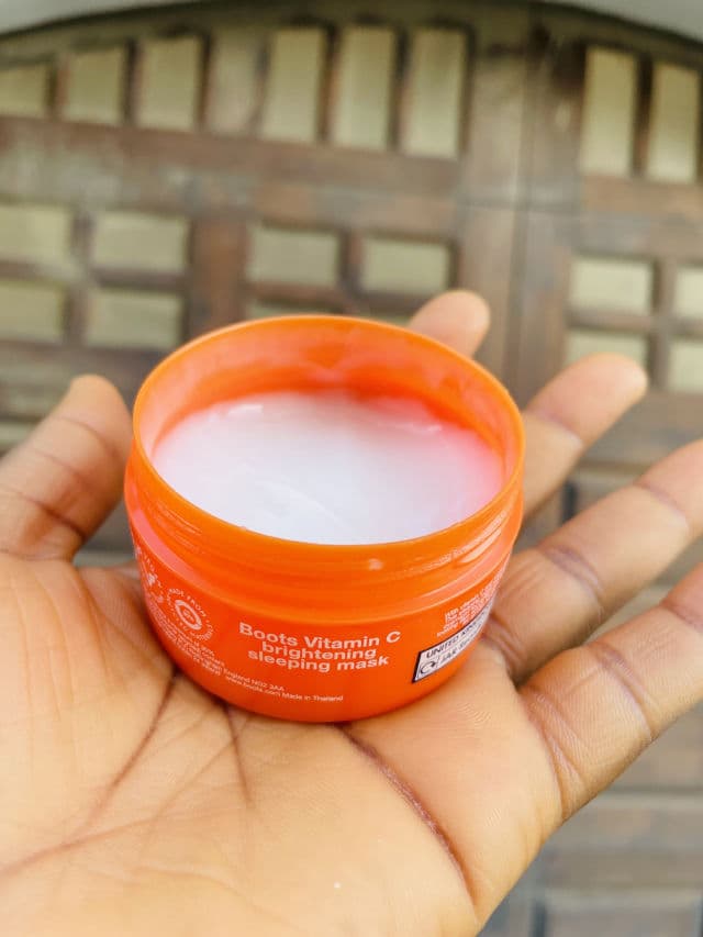 Boots Vitamin C Brightening Sleeping Mask review photo by BabybanksBrown