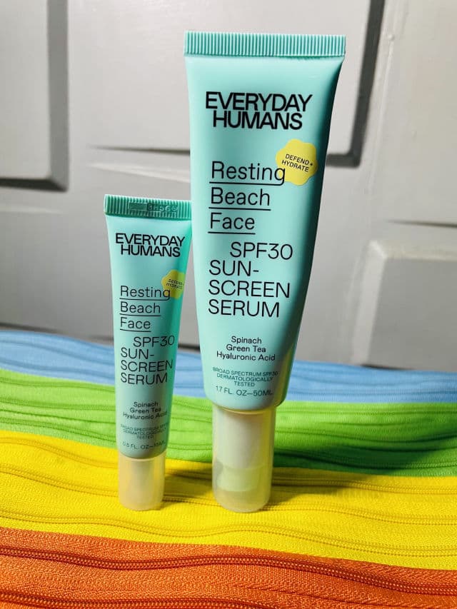 Everyday Humans Resting Beach Face SPF30 Sunscreen Serum review photo by BabybanksBrown