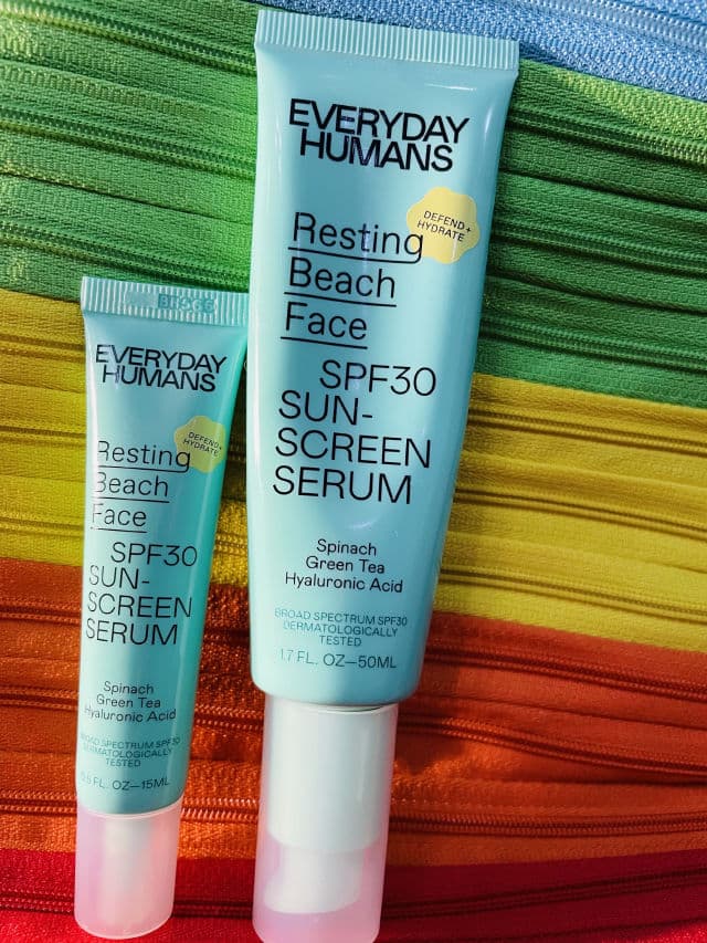 Everyday Humans Resting Beach Face SPF30 Sunscreen Serum review photo by BabybanksBrown