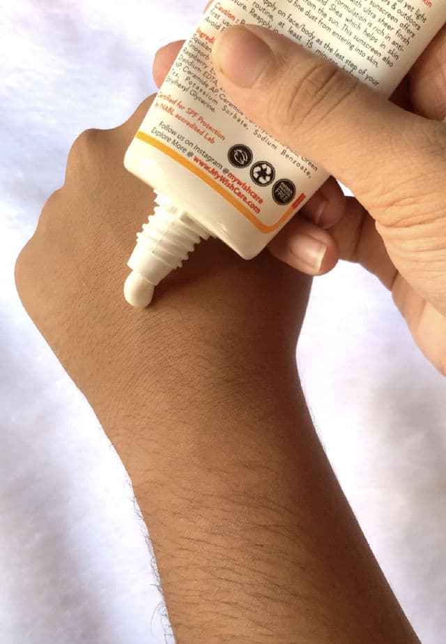 WishCare Invisible Gel Sunscreen SPF50+ PA++++ review photo by SmileySkin