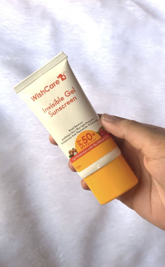 WishCare Invisible Gel Sunscreen SPF50+ PA++++ review photo by SmileySkin