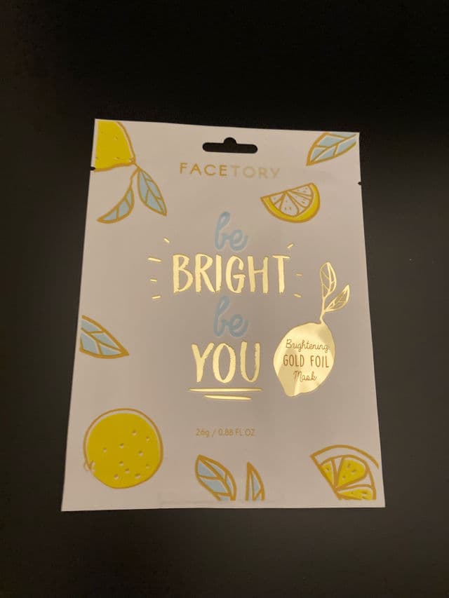 facetheory Be Bright Be You Foil Mask review photo by Grinnoir