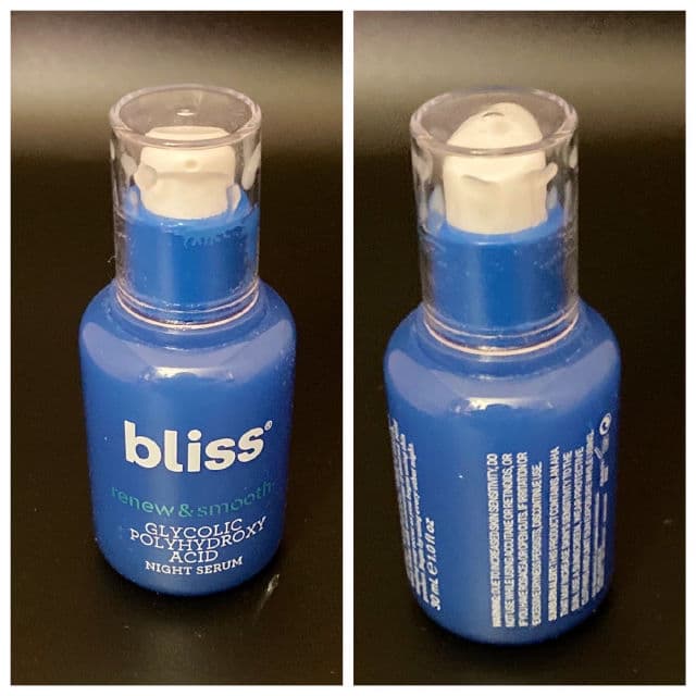 Bliss Renew & Smooth Night Serum review photo by Grinnoir