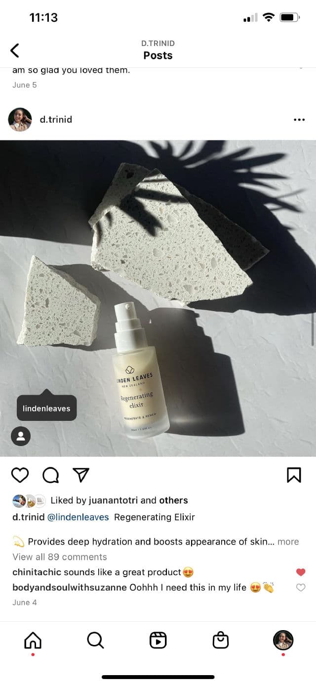 Linden Leaves Regenerating Elixir review photo by donnatrinidad