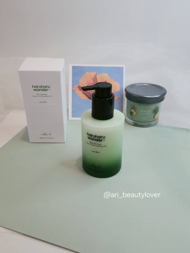 HaruHaru WONDER Black Bamboo Daily Smoothing Body Oil review photo by aribeautylover