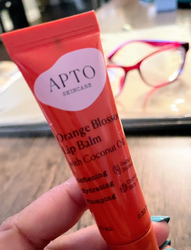 APTO Skincare Orange Blossom Lip Balm review photo by IndiGirlReviews