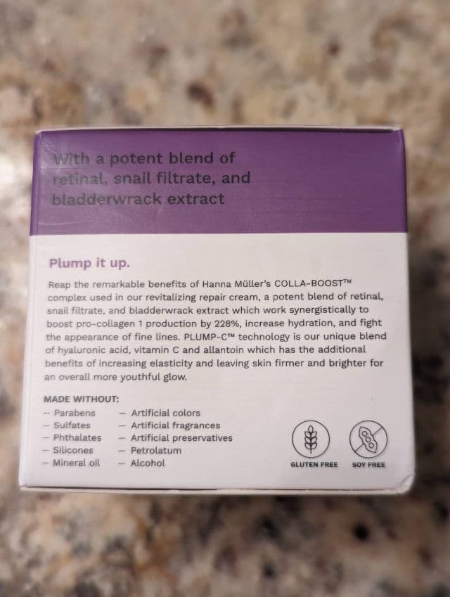 Hanna Muller Collagen Boost Repair Cream review photo by SandraG