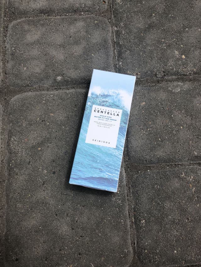 SKIN1004 Madagascar Centella Hyalu-Cica Water-Fit Sun Serum SPF50+ PA++++ review photo by leahxlix