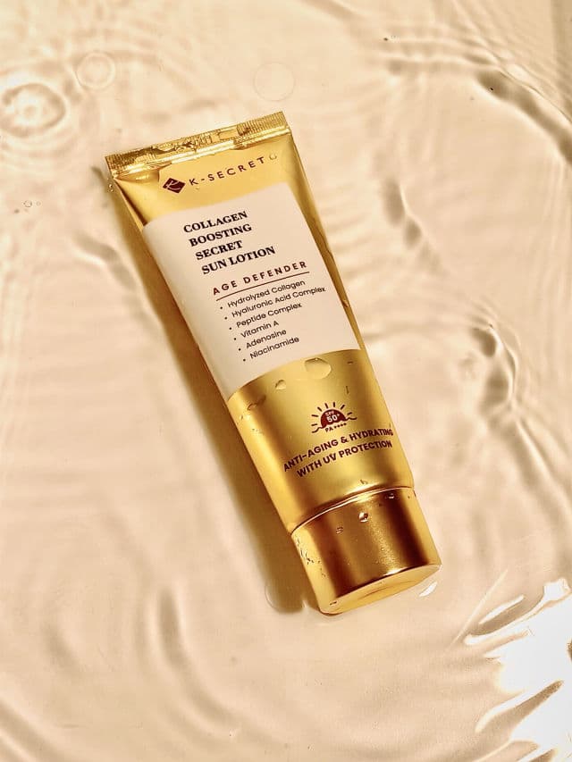 K-Secret Collagen Boosting Secret Sun Lotion SPF 50+ PA++++ review photo by skincare12