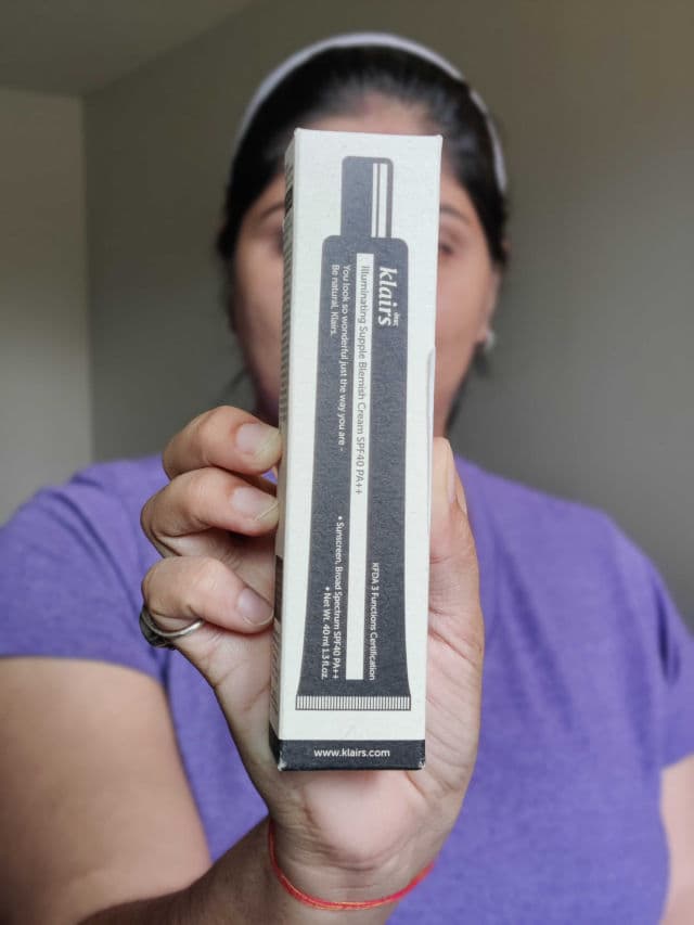 Dear, Klairs Illuminating Supple Blemish Cream SPF40 PA++ review photo by GlorifywithAditi