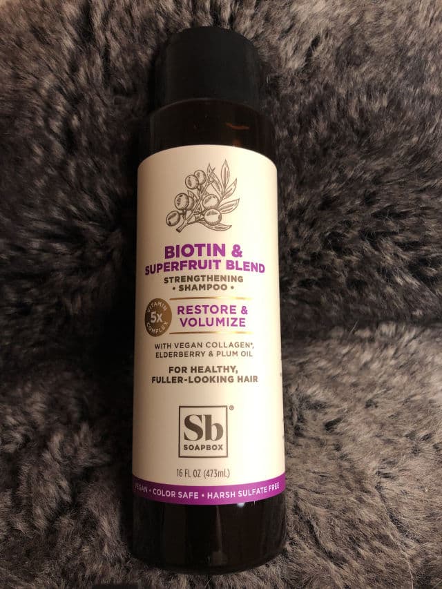 Soapbox Biotin and Superfruit Restore & Volumize Shampoo review photo by Pixiesnewlife