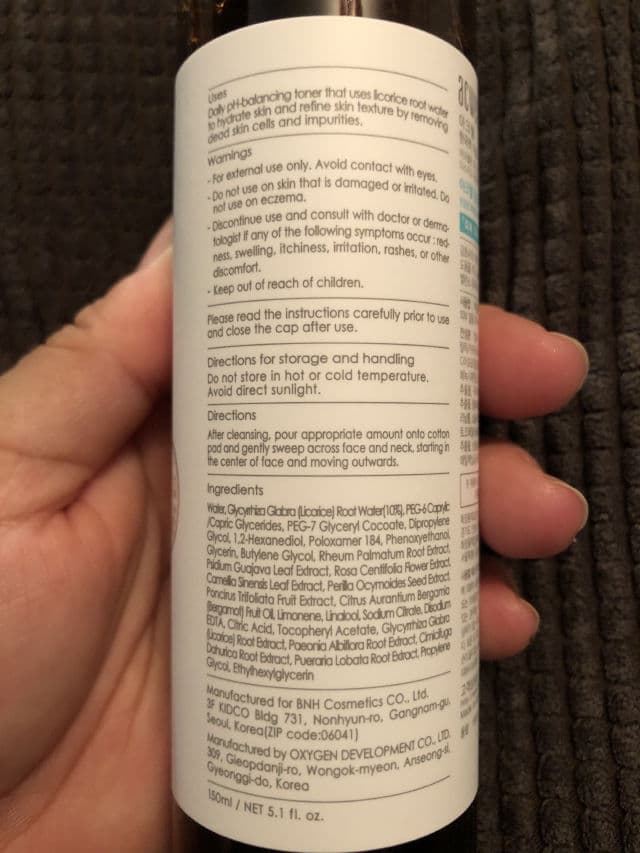 Licorice pH Balancing Cleansing Toner product review