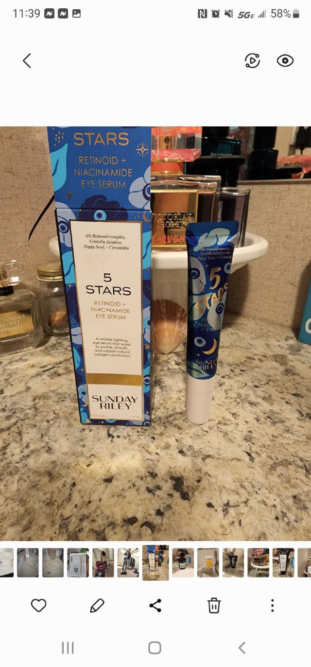 Sunday Riley 5 Stars Retinoid + Niacinamide Eye Serum review photo by Rosie84