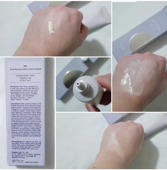76N1 Deep Repairing Micro Cream Ampoule  review photo by callmeinge