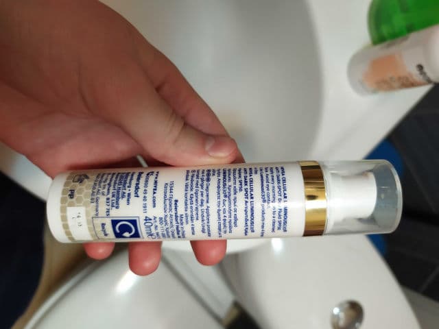 Nivea Perfect & Radiant Luminous 630 Day Cream SPF 50 review photo by skinmalist