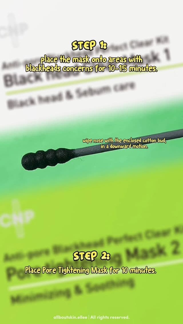 CNP Laboratory Anti-Pore Blackhead Clear Kit - Mask 2: Pore Tightening Mask review photo by AllboutskinElle