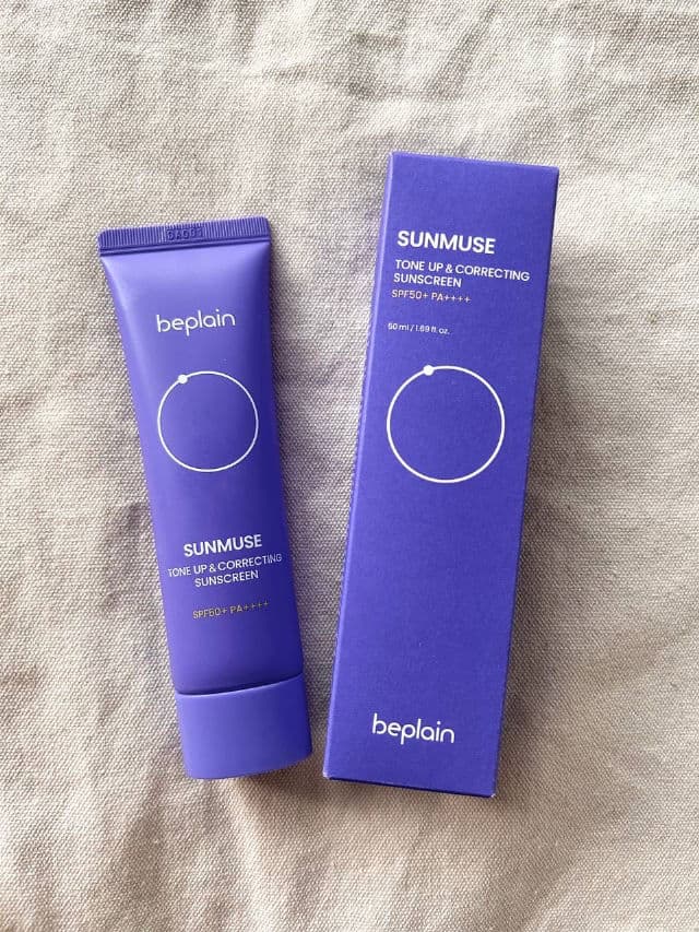 Beplain Sunmuse Tone-Up & Correcting Sunscreen SPF 50+ PA++++ review photo by chubsterskin