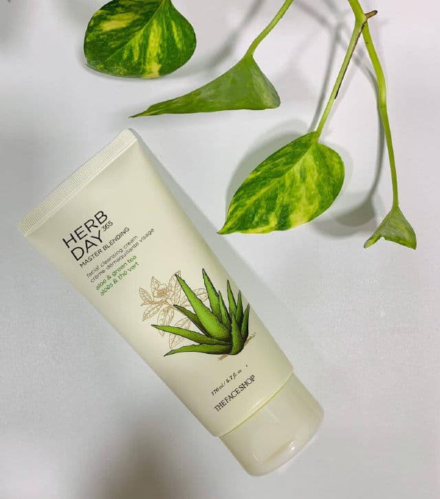 THE FACE SHOP Herb Day Cleansing Cream Aloe review photo by Beautydestination4u