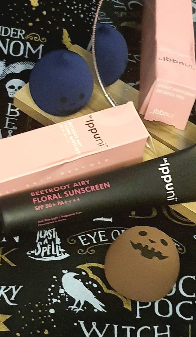 Be.Ippuni Beetroot Airy Floral Sunscreen SPF50+ PA++++ review photo by ChristieX