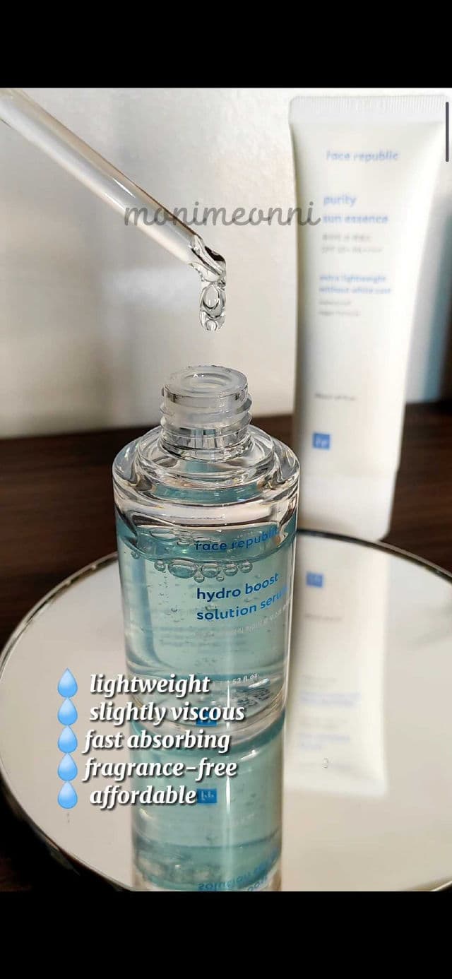 Face Republic Hydro Boost Solution Serum review photo by Meonni