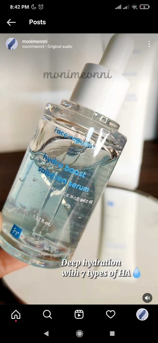 Face Republic Hydro Boost Solution Serum review photo by Meonni