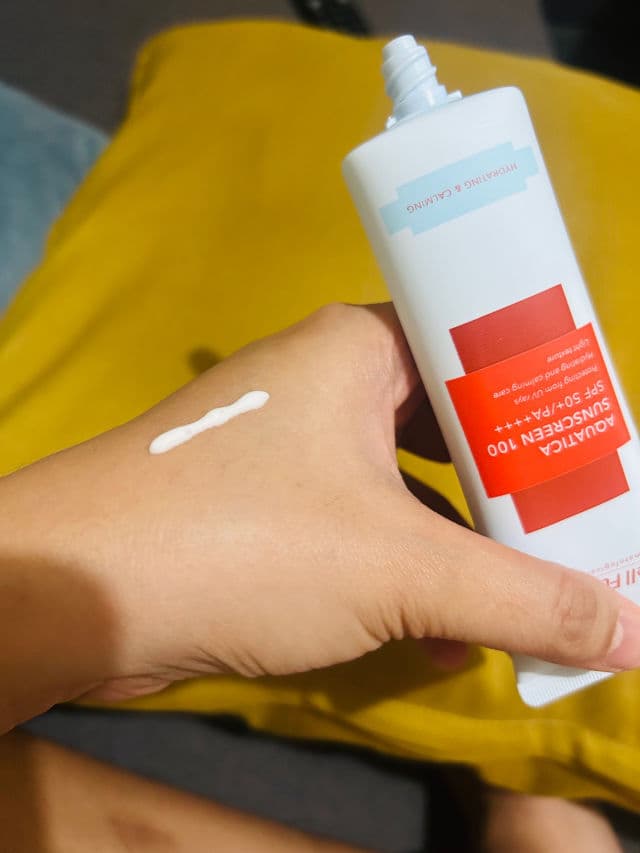 Cell Fusion C Aquatica Sunscreen 100 SPF50+ PA++++  review photo by Coffeethenskin