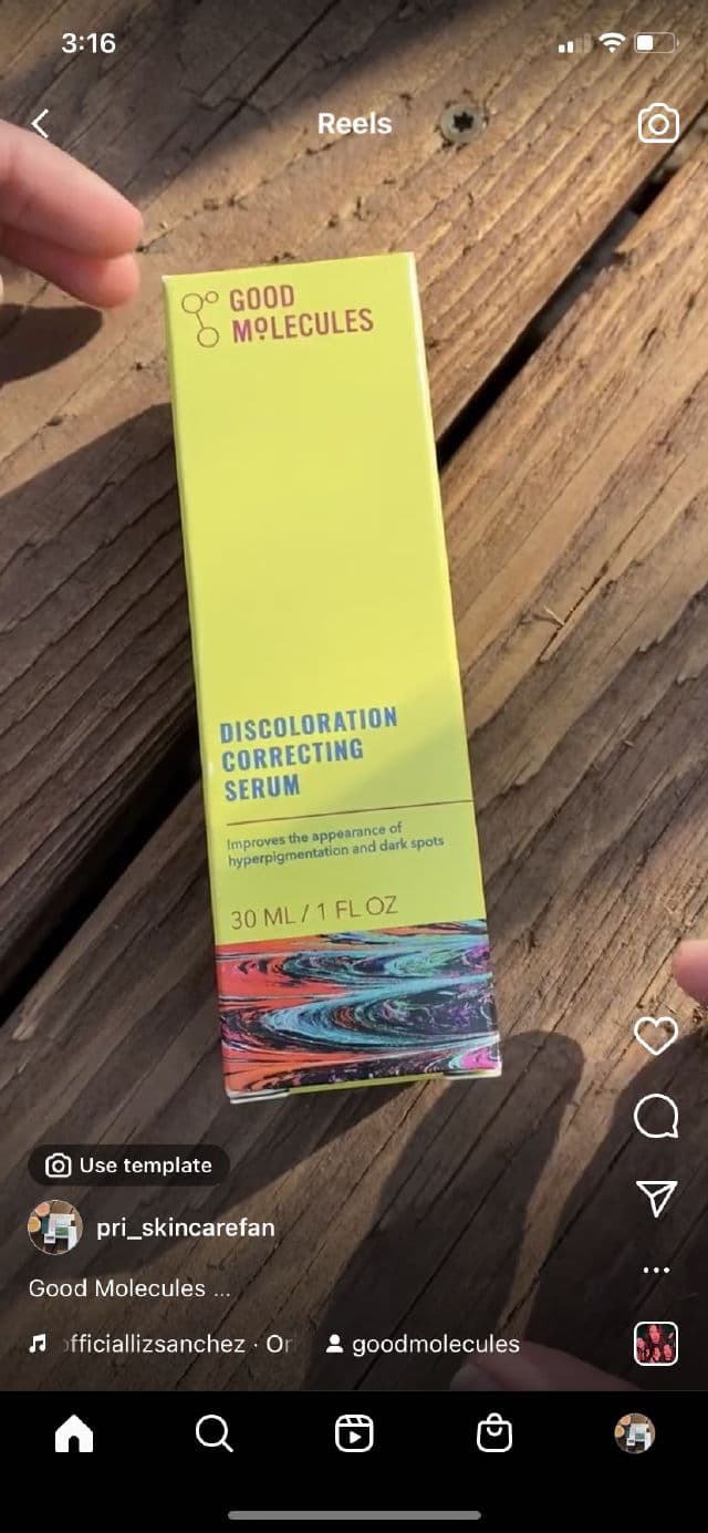 Good Molecules Discoloration Correcting Serum review photo by pritad