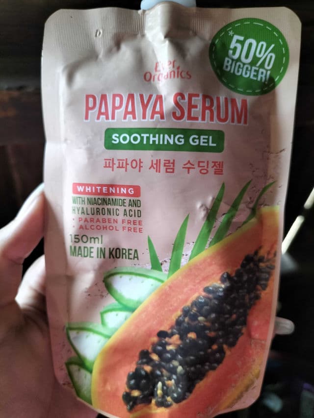 Ever Organics Papaya Soothing Gel review photo by yoonhxxc