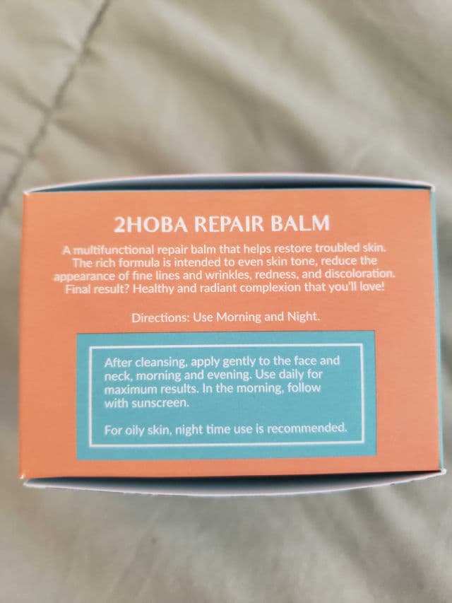 KIMKRIS Beauty 2HOBA Repair Balm review photo by Boba01